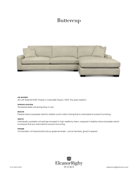 Eleanor Rigby Buttercup Sectional - Image 10
