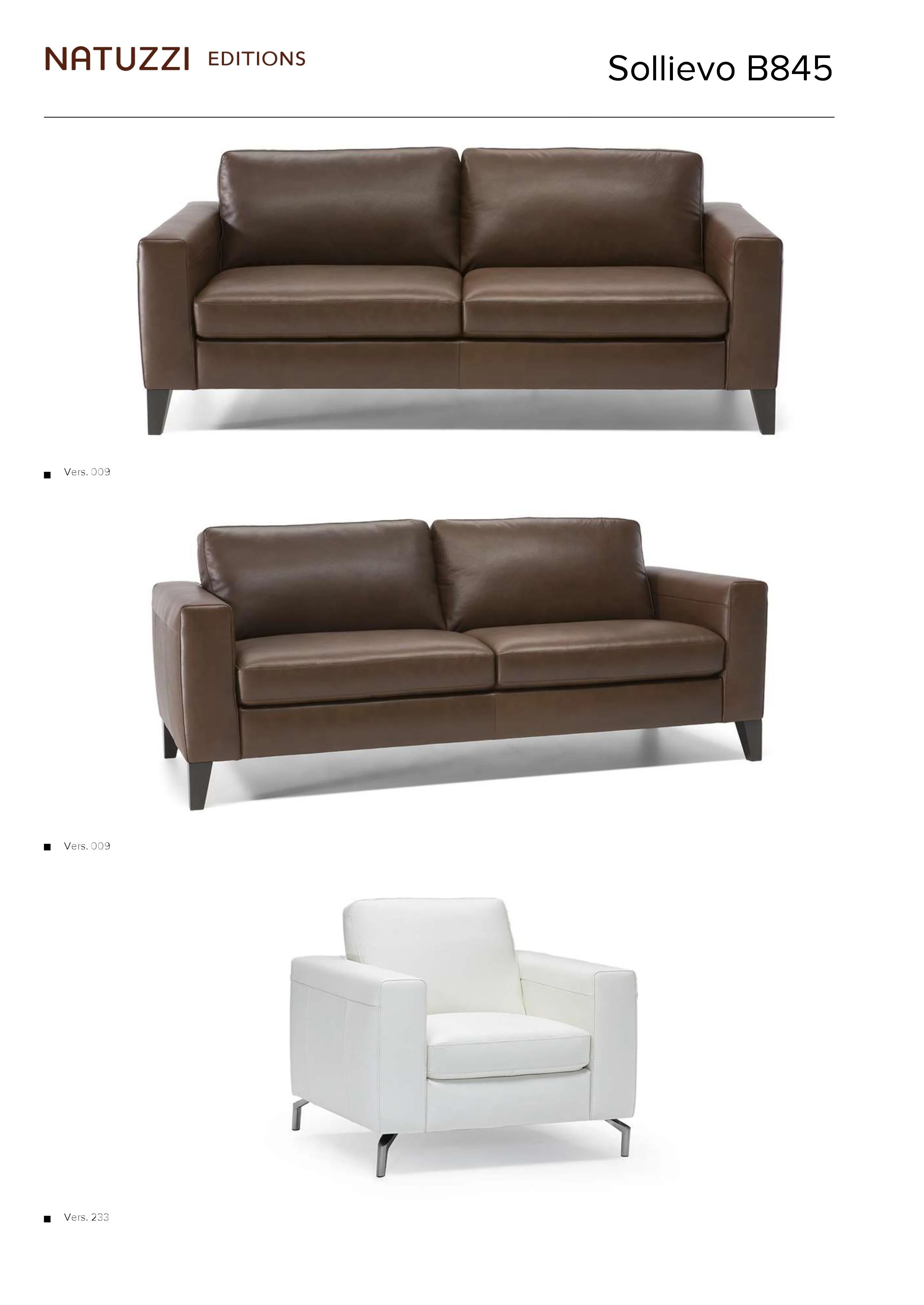 Natuzzi Editions Sollievo Sectional B845 - Image 9
