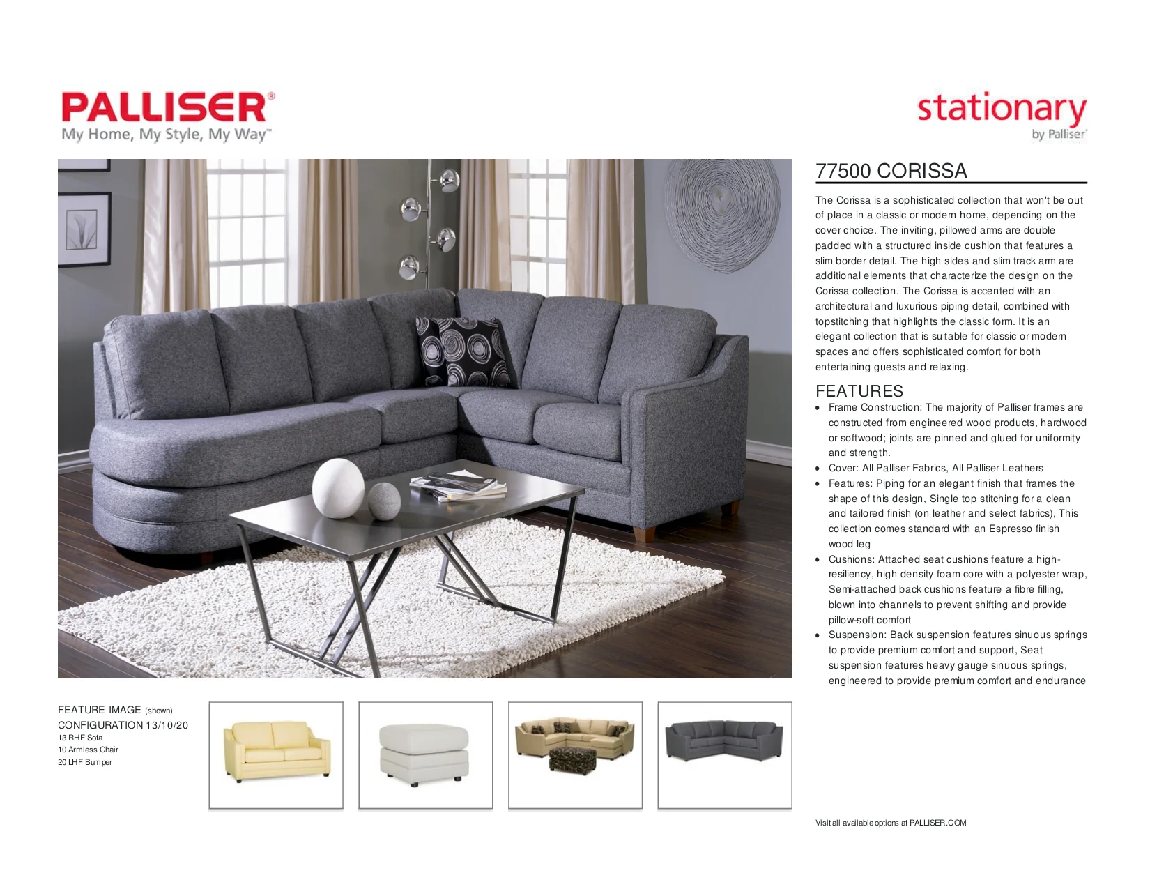 Palliser Corissa Sofa - Image 24
