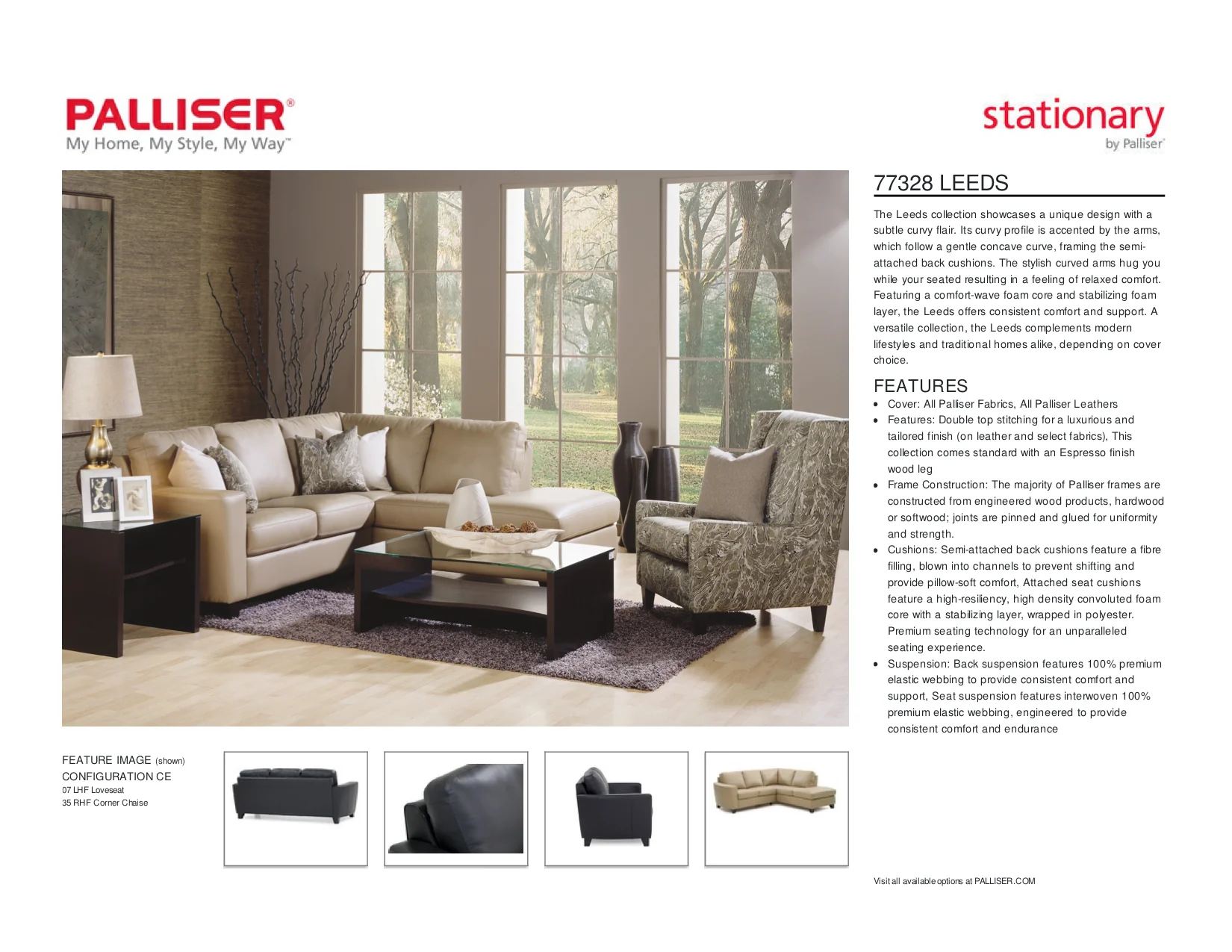 Palliser Leeds Sectional - Image 19