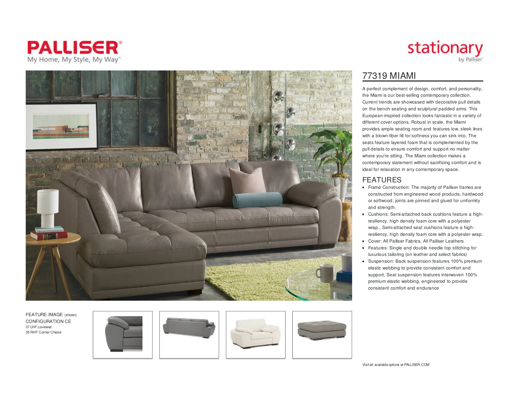 Palliser Miami Sofa - Image 19
